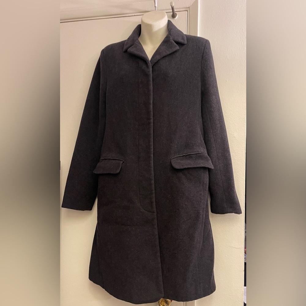 IZZI Collection Women’s wool blend Winter Noir Overcoat" -Size Medium